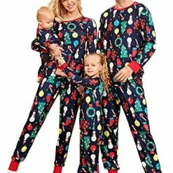 Best reviews of ⌛ PopReal 🔔 Christmas Pajamas For Family, Matching Family 🔔 Christmas PJs Sets Blue Elk Tree Printed Top Sleepwear 😀 -Sleepwear & Robes Sales 51Wgpay3FL. AC