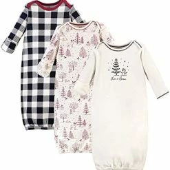 Budget 🥰 Touched By Nature Unisex Baby Organic Cotton Gowns Pink Gray Scribble 🧨 -Sleepwear & Robes Sales 51WrK75XZ9L. AC