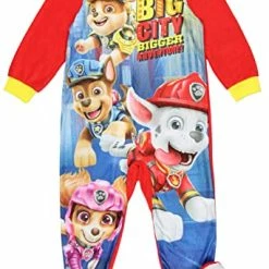 Cheapest ๐ Nickelodeon Paw Patrol Toddler Boys' Big City Bigger Adventure One Piece Footsie Pajama Outfit โญ