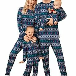 Best reviews of ⌛ PopReal 🔔 Christmas Pajamas For Family, Matching Family 🔔 Christmas PJs Sets Blue Elk Tree Printed Top Sleepwear 😀 -Sleepwear & Robes Sales 51XLomtMxWL. AC