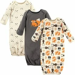 Brand new ⌛ Hudson Baby Baby 👧 Girls' Cotton Gowns Woodland Fox ✨ -Sleepwear & Robes Sales 51Yah8AT8rL. AC