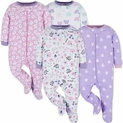 Best reviews of 🎉 Onesies Brand Baby 👧 Girls' 4-Pack 'N Play Footies Multi Pack Pink Sweet Treats ⌛ -Sleepwear & Robes Sales 51bnjQx2a2L. AC