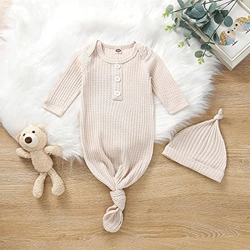 Discount π Baby Girl Boy Coming Home Knotted Gown Unisex Newborn Infant Sleep Onesie Outfit Cute Baby Winter Pajamas Ab Waffle Knit With Mitten Cuffs Pink π₯° 1 Discount π Baby Girl Boy Coming Home Knotted Gown Unisex Newborn Infant Sleep Onesie Outfit Cute Baby Winter Pajamas Ab Waffle Knit With Mitten Cuffs Pink π₯°
