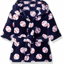 Promo 👍 Luvable Friends Unisex Baby Plush Bathrobe, Floral, 0-9M 🔔 -Sleepwear & Robes Sales 51d70fGehgL