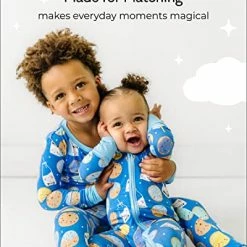 Top 10 👍 Little Sleepies Baby 👧 Girls Pajama, Bamboo Viscose Zippy PJs, Pink Cookies & Milk, 6-12M 🤩 -Sleepwear & Robes Sales 51fwt1iO5gL