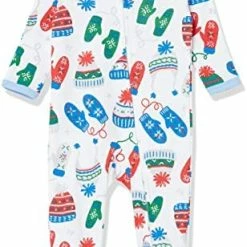 Brand new ⌛ HonestBaby Baby Organic Cotton Footed Sleep & Play Pajamas Hand Drawn Plaid Snow White/gray 🛒 -Sleepwear & Robes Sales 51j syRnCTL. AC
