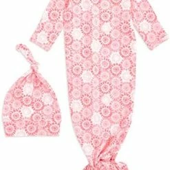 Discount 💯 Aden + Anais Comfort Knit Knotted Newborn Baby Gown And Hat, 2 Piece Set, 0-3 Months Perennial 🧨 -Sleepwear & Robes Sales 51jy4cC1D2L. AC