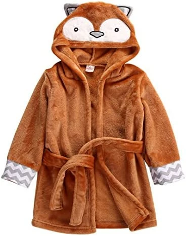 Outlet ๐ Baby Cartoon Animal Style Bath Robes Toddler Unisex Kids Hooded Tower Pajamas Orange Fox โจ 4 Outlet ๐ Baby Cartoon Animal Style Bath Robes Toddler Unisex Kids Hooded Tower Pajamas Orange Fox โจ - Image 4