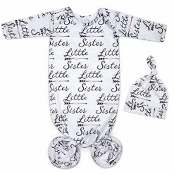 Coupon ❤️ Mikccer Baby Newborn Knotted Gown 0-6 Months, Soft Breathable Sleeper Gowns, Babies Girl Coming Home Outfit Infant Watercolor Flowers Nightgowns With Headband Set 👍 -Sleepwear & Robes Sales 51ogGsqkD L