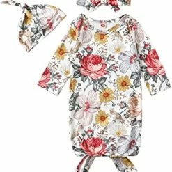 Brand new ๐ Newborn Baby ๐ง Girls Boy Knotted Gown Floral Nightgown Sleeper Gown Swaddle Headband Hat Coming Home Outfit Set Pink โ๏ธ 29 Brand new ๐ Newborn Baby ๐ง Girls Boy Knotted Gown Floral Nightgown Sleeper Gown Swaddle Headband Hat Coming Home Outfit Set Pink โ๏ธ -Sleepwear & Robes Sales 51q8XSAhjlL. AC