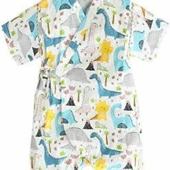Hot Sale 🌟 PAUBOLI Baby Japanese Kimono Robe Cotton Infant Comfy Loose Pajamas 74 🎉 -Sleepwear & Robes Sales 51rNM0A9t6L. AC