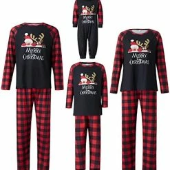 Buy ⭐ Christmas Pajamas Family Matching Sets 🔔 Christmas Pjs Xmas Sleepwear Jammies Holiday Loungewear Set For Adult Kids Baby 😀 -Sleepwear & Robes Sales 51rclUqw2 L. AC