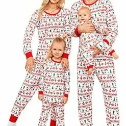 Best reviews of ⌛ PopReal 🔔 Christmas Pajamas For Family, Matching Family 🔔 Christmas PJs Sets Blue Elk Tree Printed Top Sleepwear 😀 -Sleepwear & Robes Sales 51rf7B655gL. AC