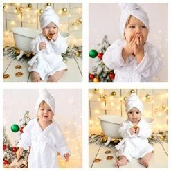 Coupon 😀 Newborn Baby Photography Props Bath Towels Outfits Large White 😍 -Sleepwear & Robes Sales 51s8swijLQL