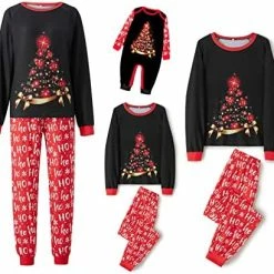Discount 👏 Holiday Family Pajamas Matching Sets 🎁 Christmas PJs With Mama Bear Printed Romper Plaid Pants Sleepwear 🥰 -Sleepwear & Robes Sales 51vLS9dIoL. AC