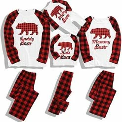 Discount 😀 Matching Family Pajamas Set 🎄 Christmas Pants Cotton Pjs Set Bear Pajamas For Family 🌟