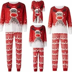 Discount 👏 Holiday Family Pajamas Matching Sets 🎁 Christmas PJs With Mama Bear Printed Romper Plaid Pants Sleepwear 🥰 -Sleepwear & Robes Sales 51w82kjAmBL. AC