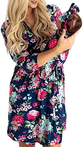 Best deal 🛒 DOUBLE THE SPRINKLES Maternity Robe And Matching Baby Set Hospital Labor Delivery Robe And Swaddle Set Maddison + Green Swaddle Set 🎉 9 Best deal 🛒 DOUBLE THE SPRINKLES Maternity Robe And Matching Baby Set Hospital Labor Delivery Robe And Swaddle Set Maddison + Green Swaddle Set 🎉 - Image 9