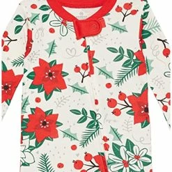 Budget 😀 HonestBaby Baby 2-Pack Organic Cotton Snug-fit Footed Pajamas Butterfly Garden 🎁 -Sleepwear & Robes Sales 51xGx1FlyiL