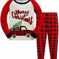 Best Sale 🛒 Kids 🎄 Christmas Pajamas 100% Cotton Toddler 👧 Girls Long Sleeve Elf Pjs Set Boys Xmas Jammies Holiday Clothes Set 3t-10t Elf/green 😀 -Sleepwear & Robes Sales 51ySPqR11uL. AC