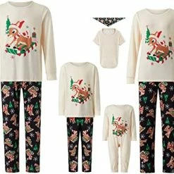 Deals ❤️ Christmas Pajamas For Family Matching Family ❄ Christmas Pajamas Set PJS Holiday Xmas Family Jammies Sleepwear ✔️ -Sleepwear & Robes Sales 51zN2cRZg8L. AC 1