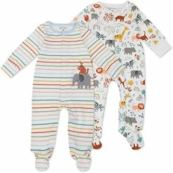 Top 10 ✨ Sleep And Play Footies Organic Cotton, Set Of Two, Sleepers Turtle Print 🔥 -Sleepwear & Robes Sales 61416ybxktL. AC