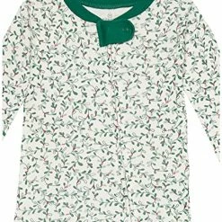 Budget 😀 HonestBaby Baby 2-Pack Organic Cotton Snug-fit Footed Pajamas Butterfly Garden 🎁 -Sleepwear & Robes Sales 615N7DjD3SL