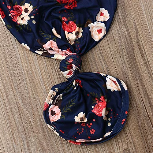 Cheap 🔔 Newborn Baby Long Sleeve Knotted Floral New Coming Home Outfit Toddler Clothes Aa1 Blue 😍 5 Cheap 🔔 Newborn Baby Long Sleeve Knotted Floral New Coming Home Outfit Toddler Clothes Aa1 Blue 😍 - Image 5
